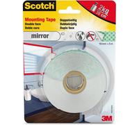 Scotch Double Sided mounting Tape for Wet Rooms, Strong, Natural, Transparent, 40031950