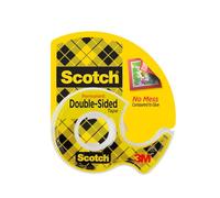 Scotch Double Sided Tape, 0.5 in. x 250 in., 1 Tape Dispenser