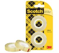 Scotch Double-Sided Tape, 2 Rolls, 12 mm x 6.3 m