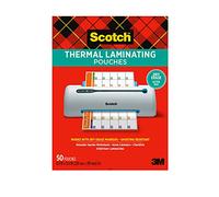 Scotch Dry Erase Thermal Laminating Pouches, 50-Pack, Works with Dry Erase Markers, Reuseable Worksheets, Calendars, Checklists, 8.9 x 11.4 Inches, Letter Size, Clear Professional Finish (TP3854-50DE)