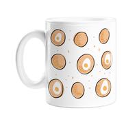 Scotch Egg Print Mug | Scotch Eggs Illustration Coffee Mug, Traditional British Food, Snack Print, Picnic Food Print Ceramic Mug