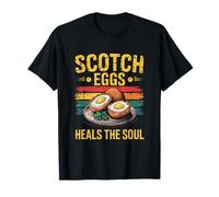 Scotch Eggs Heals The Soul Funny Vintage British Foodie T-Shirt