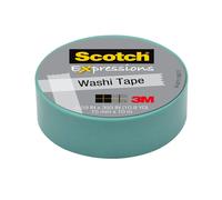 Scotch Expressions Washi Tape .59"""" x 393"""" 1 Roll/Pack Pastel Blue (C314-BLU2)
