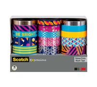 Scotch Expressions Washi Tape Multi Pack 5 Rolls/pk Thin Foil Collection (C1017-5-P1)