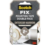 Scotch-Fix Double-Sided Foam Tape for Splashback Panels - 4 Rolls 10mm x 2m - for Bathrooms and Kitchens - No Need for Nails, Screws or Glue - Holds up to 2 kg