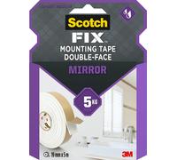 Scotch-Fix Mirror Double-Sided Mounting Tape, 19mm x 5m - For Indoor Use, Humid