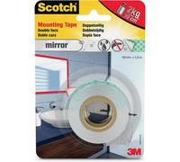 Scotch-Fix Mirror Mounting Tape 4496W-1915-P, 19mm x 1,5m, 1 roll/Pack (Packaging May Vary), White