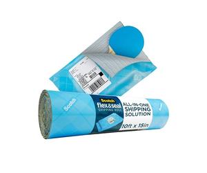 Scotch Flex and Seal Shipping Roll 10 ft x 15 in, Just Ship It, No Boxes, No Tape
