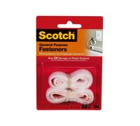 Scotch General Purpose Fastener, White, .75-Inch by 18-Inch by Scotch
