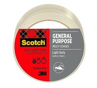 Scotch General Purpose Tape Transparent 48 mm x 66 m 1 Roll/pack - Ideal for Packing Boxes and Parcels