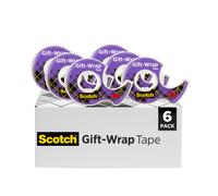 Scotch Gift-Wrap Tape 3/4 in x 650 in 6 Dispensers/Pack