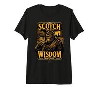 Scotch Goes in Wisdom Comes Out Gorilla Premium T-Shirt