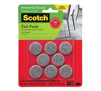 Scotch Heavy Duty Felt Pads Round Gray 1-in Diameter 8 Pads/Pack (SP870-NA)