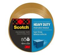 Scotch Heavy Duty Packaging Tape, Brown, 1 Roll, 48 mm x 20.3 m