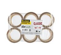 Scotch Packing Tape - Brown Packaging Tape, 6 Rolls, ideal brown tape for boxes and parcels
