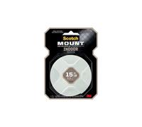 Scotch Indoor Double-Sided Mounting Tape, 1 in x 125 in, White, 1 Roll