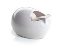 Scotch Karim Rashid Dispenser, White + Magic Tape, 1 Roll, 19 mm x 7.5 m | Refillable Dispenser for Home and Office with General Purpose Matte Sticky Tape for Document Repair, Labelling and Sealing