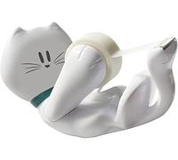 Scotch Kitty Dispenser with Scotch Magic Tape, 3/4 x 350 Inches, 1 Roll, 1 Dispenser (C39-KITTY-W))