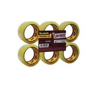 Scotch Low Noise 48mm X 6M Clear Packaging Tape (Pack Of 6)