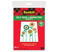 Scotch LS854SS10 Self-Sealing Laminating Sheets, 6.0 mil, 9 x 12 (Pack of 10)