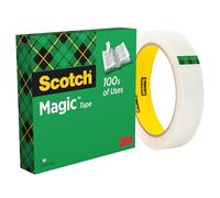Scotch Magic Tape, 1 Roll , 19 mm x 66 m - General Purpose Sticky Tape for Document Repair, Labelling & Sealing