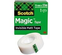 Scotch Magic Tape 19mm x 33m Invisible