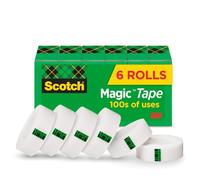 Scotch Magic Tape, 3/4 x 1000 Inches, 6-Count Package (810K6)