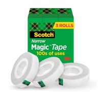 Scotch Magic Tape, 3 Rolls, Numerous Applications, Invisible, Engineered for Repairing, 1/2 x 1296 Inches, Boxed