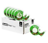 Scotch Magic Tape, 6 Rolls with Dispensers, Great for Gift Wrapping, Numerous Applications, Invisible, Engineered for Repairing, 3/4 x 650 Inches (6122) (6 Pack)
