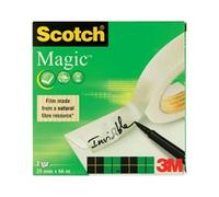 Scotch Magic Tape, 1 Roll, 25 mm x 66 m - General Purpose Sticky Tape for Document Repair, Labelling & Sealing