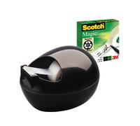 Scotch Magic Tape Dispenser by Karim Rashid (Black) with 1 roll of Scotch Magic