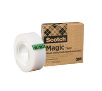 Scotch Magic Tape Invisible A Greener Choice - 1 Roll 19 mm x 30 m, White - Ideal For School, Home and Office