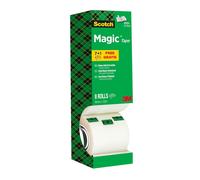 Scotch Magic Tape 19mm x 33m Invisible Value Pack 7+1 Free Rolls