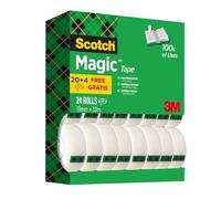 Scotch Magic Invisible Tape Value Pack 24 Rolls 19mm x 33m