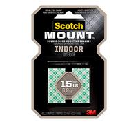 Scotch-Mount Indoor Double-Sided Mounting Squares 111H-SQ-48, 1 in x 1 in 48/pk