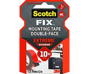 Scotch Mounting Tape Exterior 40021950A Grey 19 mm (W) x 1.5 m (L) 10 kg