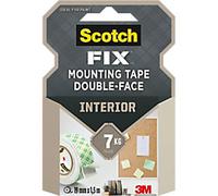 Scotch Mounting Tape Interior 40011915A White 19 mm (W) x 1.5 m (L) 7 kg