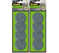 Scotch Move & Protect Flex Sliders SP61A03, Adhesive, Grey, Ø 65 mm, 4/Pack - 500 Kg (Pack of 2)