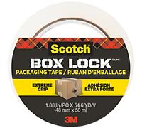 Scotch Packaging Tape Box Lock Transparent Super Strong 48 mm (W) x 50 m (L) Polypropylene 78,8 microns
