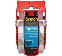 3M Scotch E.5020D Extra Resistant Packaging Tape and Easy Start Dispenser 50mm x 20m - Clear