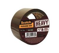 Scotch Heavy Duty Packing Tape Secure Seal Brown 50mm x 50m 1 Roll - For Rough Handling & Shipping