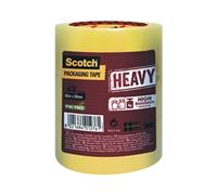 Scotch Heavy Duty Packaging Tape, 50 mm x 66 m, Clear, 3 Rolls, Suitable for Rough Handling and Shipping