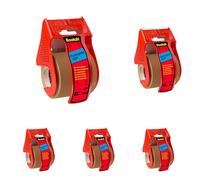 Scotch Packaging Tape on an Easy Start Dispenser, Brown, 48mm x 20.3m (C5020EU) - 5 P