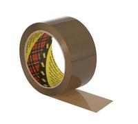 Scotch Packaging Tape Roll - Brown - 50 mm x 66 m, Pack of 3 - Ideal for Packing Boxes and Parcels