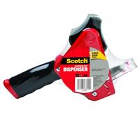 Scotch Packing Tape Dispenser Holds Tape up to 2" Width, No Tape Included (ST-181), Red