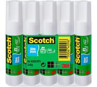 Scotch Permanent Glue Stick - 1 Pack of 5 Sticks, 8g per Stick