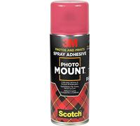 Scotch Photo Mount Adhesive Spray, 1 Can (400 ml) - Strong Instant and Permanent Hold, Clear Bond for Photos, Crafts, Posters, and Maps