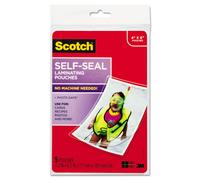 Scotch PL900G SelfSealing Laminating Pouches 95 mil 4 38 x 6 38 Photo Size 5Pack