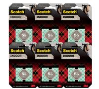 Scotch - Precut Foam Mounting 1" Squares, Double-Sided, Removable, 16 Squares/Pack - Precut, double-sided mounting tabs- 6 pack