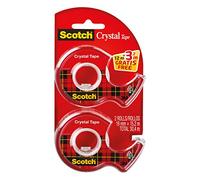 Scotch Promotion 6-1915DP Disposable Hand Dispenser with Crystal Tape 19 mm x 12 m with 3.2 m Pack of 2